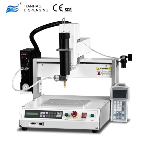 Cantilever Industrial Robot with Rotary Dispensing Valve for Silicone