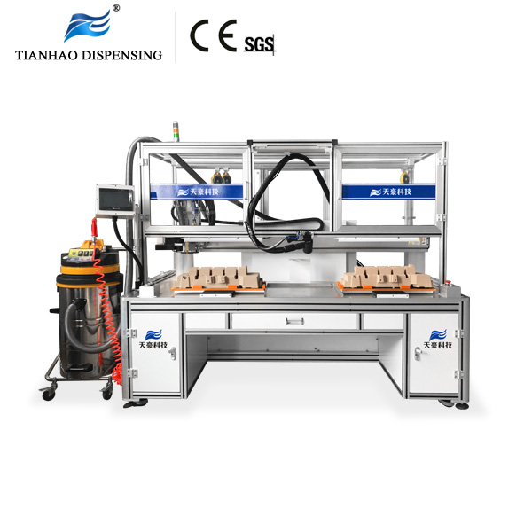 3 Axis Gantry robotic coating System with dual work table For car engine